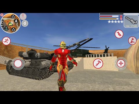 Iron Hero Vegas Crime Simulator Flying Superhero Vegas Crime City - Android GamePlay