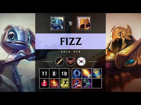 Fizz Mid vs Azir - KR Grandmaster Patch 25.11