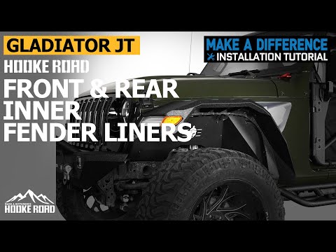 How to Install Inner Fender Liners on Jeep Gladiator JT ∣Hooke Road Unboxing