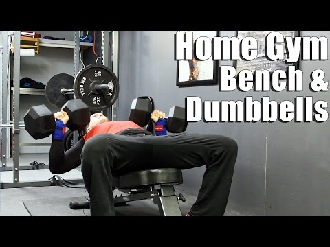 Bench Press & Dumbbells at the Home Gym.. Been a While! Video