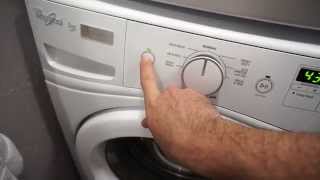 Using the Washer and Dryer (Whirlpool front loading)