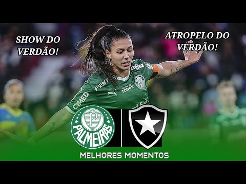 Gols e lances de Palmeiras x Botafogo