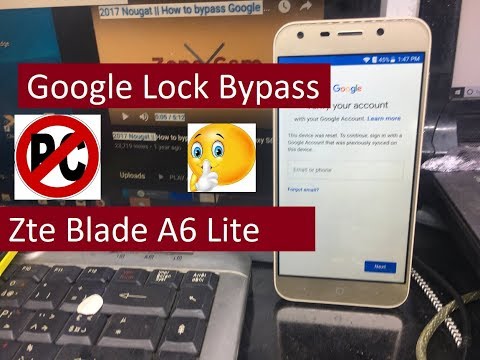 new method 2019 3 Avril Zte Blade A6 Lite Google Lock Bypass Android 7.0.0
