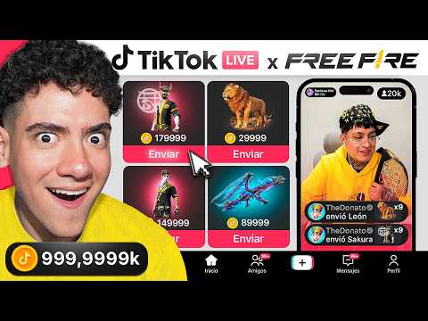 DONANDO A STREAMERS DE FREE FIRE SIN ESPECTADORES !! - TheDonato