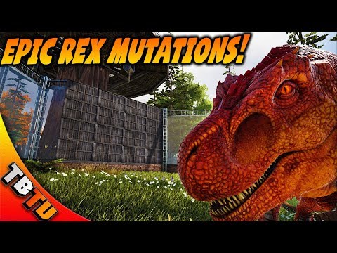 ARK FULLY MUTATED REX! REX COLOR MUTATIONS AND ZOO ENCLOSURE! Ark Survival Evolved