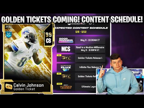 GOLDEN TICKETS COMING THIS WEEK! CONTENT SCHEDULE REVEALED!