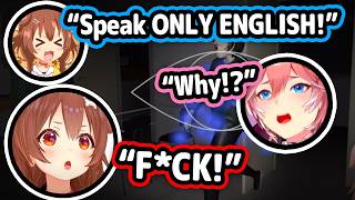 Korone Suddenly Starts Speaking Only English With Lui and It's Too Funny and Cute【Hololive】