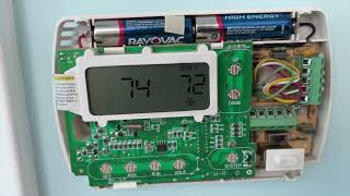 How to replace batteries in White and Rodgers thermostat