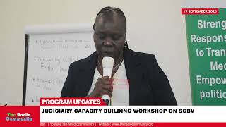 JUDICIARY CAPACITY BUILDING WORKSHOP ON SGBV