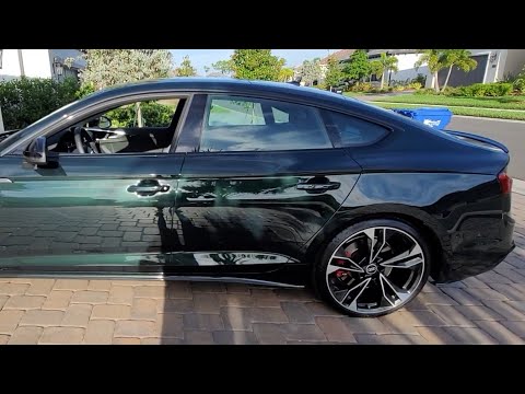 2021 Audi S5 Sportback in Deep Green Pearl Effect 32500 Mile Review.
