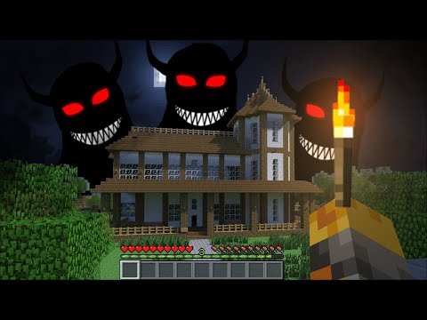 MC Naveed - Minecraft - Minecraft GIANT SCARY TRASH GANG APPEAR IN OUR HAUNTED HOUSE IN MINECRAFT !! Minecraft
