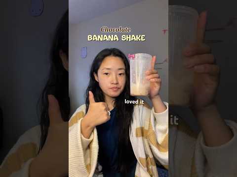 Chocolate Banana shake 🍵🎀 #youtubeshorts