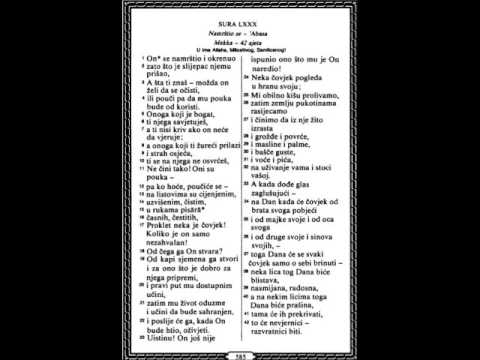 SURA 80.   'ABASA - NAMRŠTIO SE