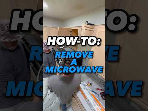 HOW-TO: Remove a Mounted Microwave during a Kitchen Makeover (EASY DIY Home Improvement Projects)