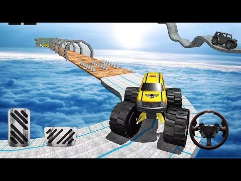 3D GRAND MONSTER TRUCKS DRIVING RACING STUNTS GAME - Truck Game Video - Truck Car Games Video