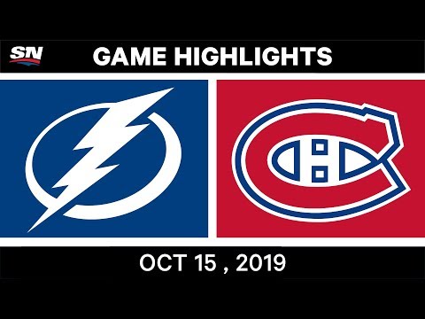 NHL Highlights | Lightning vs. Canadiens – Oct. 15, 2019