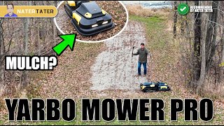 ✅ Can It Mulch Leaves??? Robotic Mower WITH Real Blades - Yarbo Mower Pro Automower
