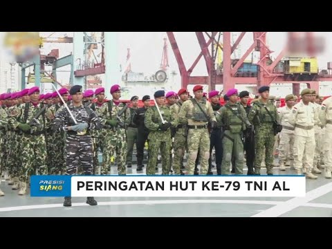 KAPOLRI HADIRI HUT KE-79 TNI AL DI ATAS KAPAL PERANG