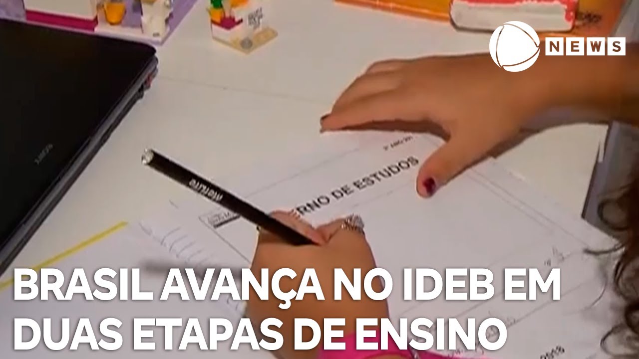 Brasil avança no Ideb em duas etapas de ensino, mas apenas anos iniciais cumprem meta