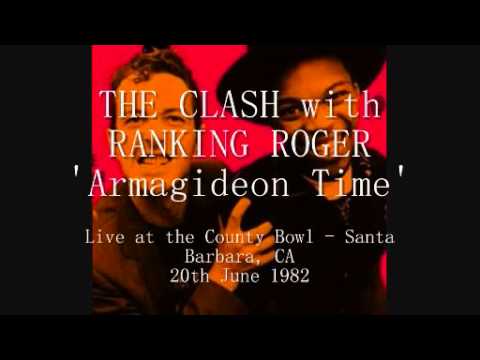 The Clash with Ranking Roger - 'Armagideon Time' Live at the County Bowl,Santa Barbara 20-06-82