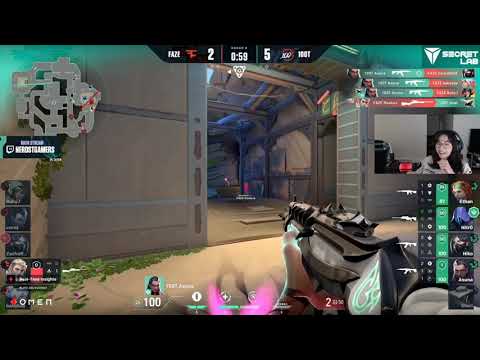 Kyedae reacts to 100T Asuna's crazy Vandal spray 3K vs FaZe