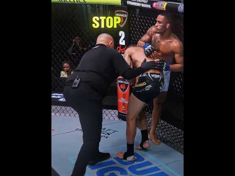 Seeing this, the referee stopped the fight #ufc