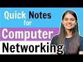 Computer Networking Notes For Tech Placements