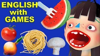 Cooking Spaghetti in Toca Kitchen app | FUN ENGLISH FOR KIDS