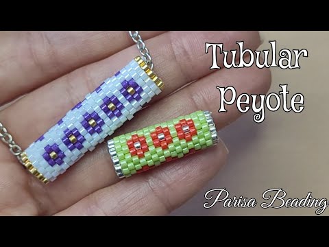Beaded Tubular Peyote Component / Easy way to do Odd Count Peyote stitch 😉
