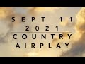 Billboard Top 60 Country Airplay Chart Sept 11 2021