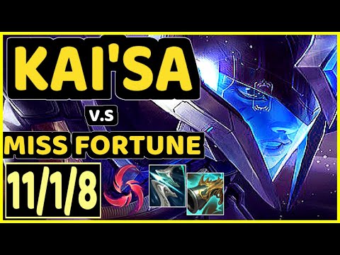 DEáDLY (KAI'SA) vs MISS FORTUNE - 11/1/8 KDA BOTTOM ADC GAMEPLAY - EUW Ranked DIAMOND