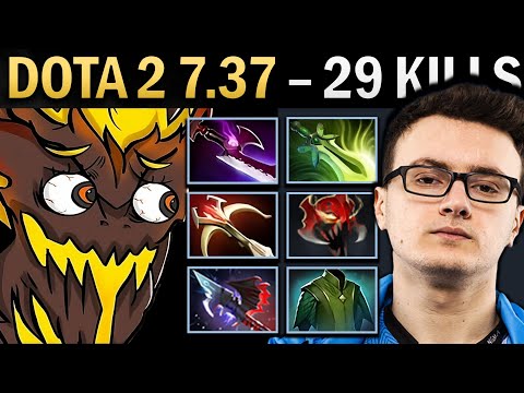 Shadow Fiend Gameplay Miracle with 29 Kills and 1049 GPM - Dota 7.37