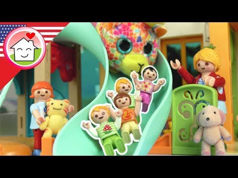 Playmobil english Plushie Day at Nursery School - The Hauser Family