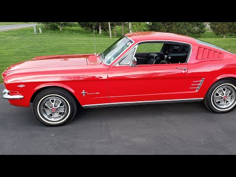 1966 Ford Mustang Fastback 2+2 289 Automatic in Red