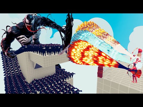 100x VENOM + 2x GIANT vs 3x EVERY GOD - Totally Accurate Battle Simulator TABS
