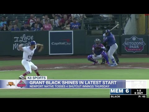 Newport alum Grant Black tosses 4 shutout innings for Memphis Thursday (MILB TV)