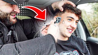 JE COUPE INOXTAG AVEC UNE TONDEUSE DE 1925!!! (dans sa nouvelle voiture)