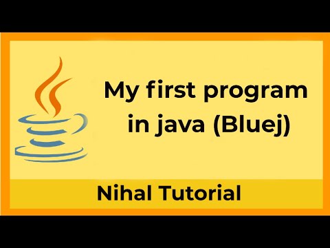 My First Java Program Bluej Java Explained In Hindi
