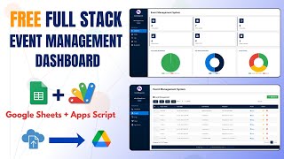 FREE Event Management Dashboard - React 18 + Google Apps Script | E18