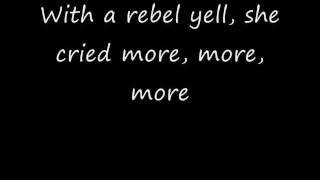 Black Veil Brides- Rebel Yell (HQ) with lyrics on screen