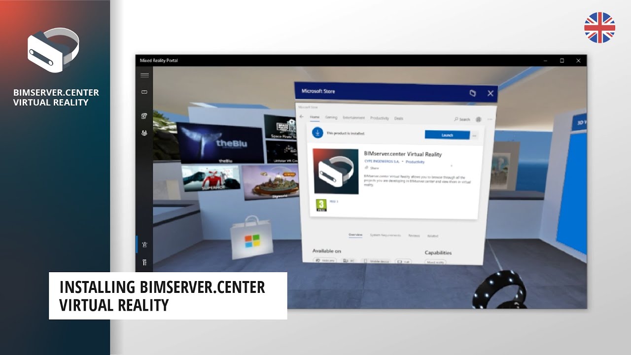Installing BIMserver.center Virtual Reality