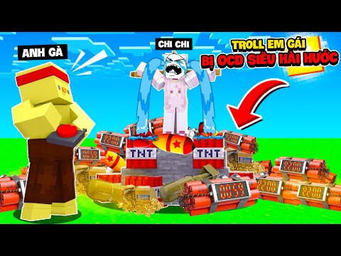 Full Series Collection of MC Chicken Trolling Sister Chi Chi Has OCD Super Funny In Minecraft 🤣