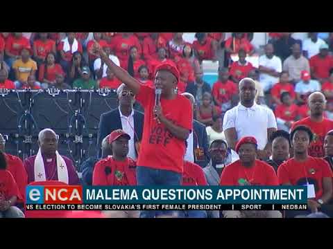Malema questions Kieswetter's appointment
