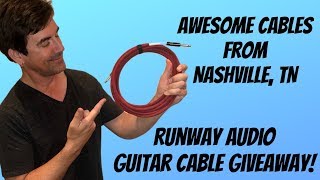 Video thumbnail for GUITAR CABLE GIVEAWAY! Runway Audio Custom Cables by Pete Thorn
