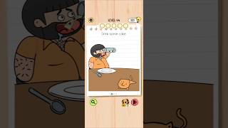 Brain Test 5 Level 44: Drink some cake Walkthrough
