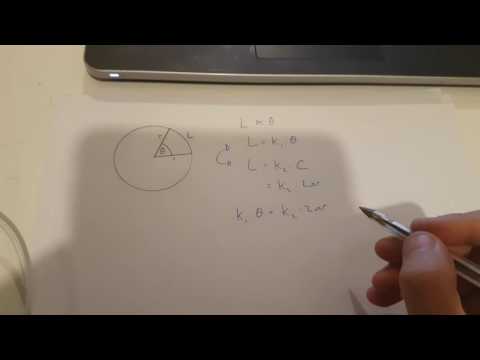 Length of an arc formula derived from scratch...