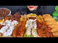 ASMR EATING DIFFERENT TYPES OF MOMO,STEAMED MOMO,CHICKEN MOMO,MALAI MOMO,SCHEZWAN MOMO,KURKURE MOMO