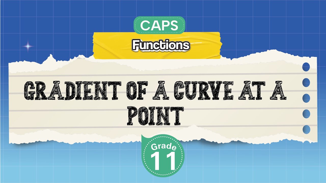 [GRADE 11] Gradient of a Curve at a Point