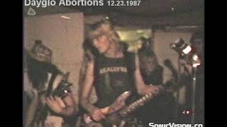 Dayglo Abortions - Bed Time Story, live at the Rats Nest December  23, 1987