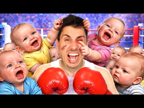 1 Man vs 200 Babies!